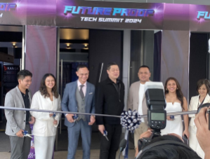 Ribbon cutting ceremony at Future Proof Tech Summit 2024