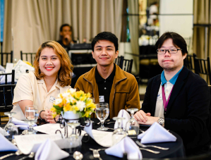 Three attendees at OHAAP 1st GMM 2025 dinner