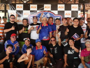 Group photo of Rally Sprint PH participants with AIX branding
